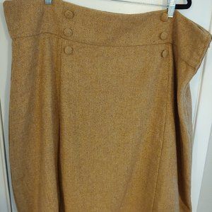 Brown/gold high waisted skirt